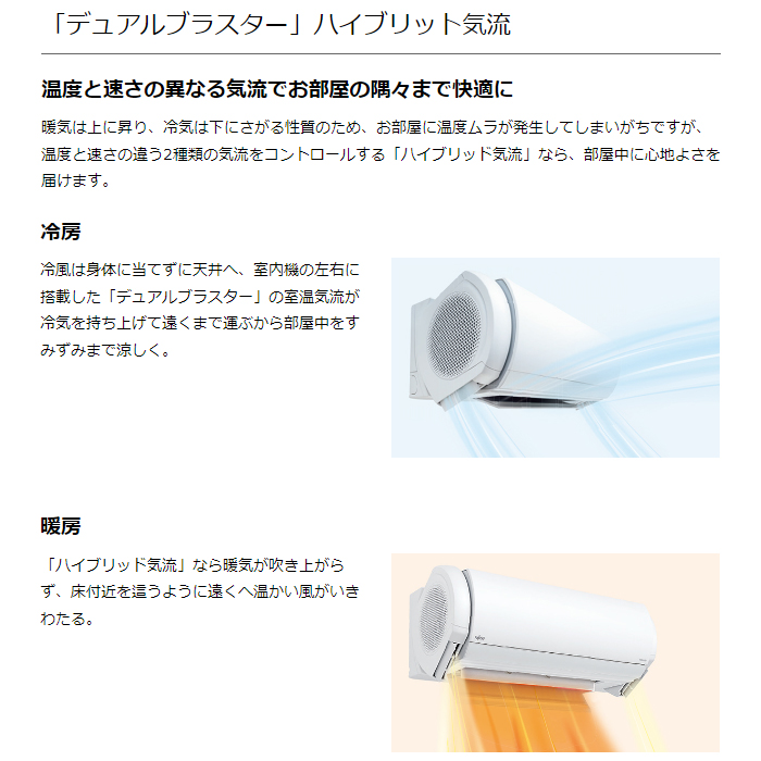 【本体のみ】富士通ゼネラル ノクリア Xシリーズ AS-X805S2W 26畳用 ルームエアコン 単相200V